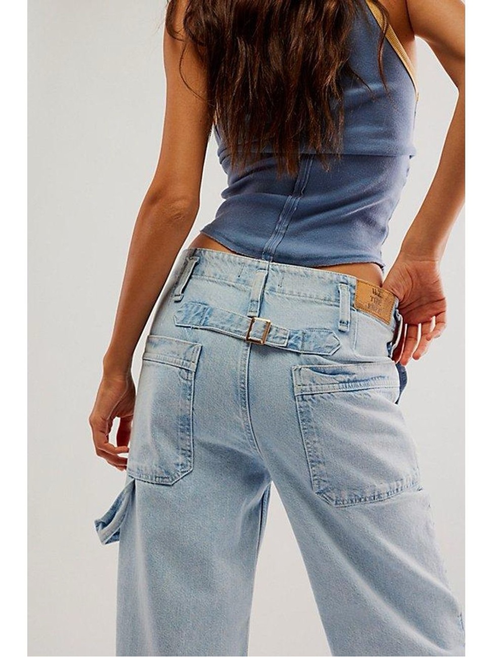 Free People We The Free Major Leagues Wide Leg Denim Jeans Size 29